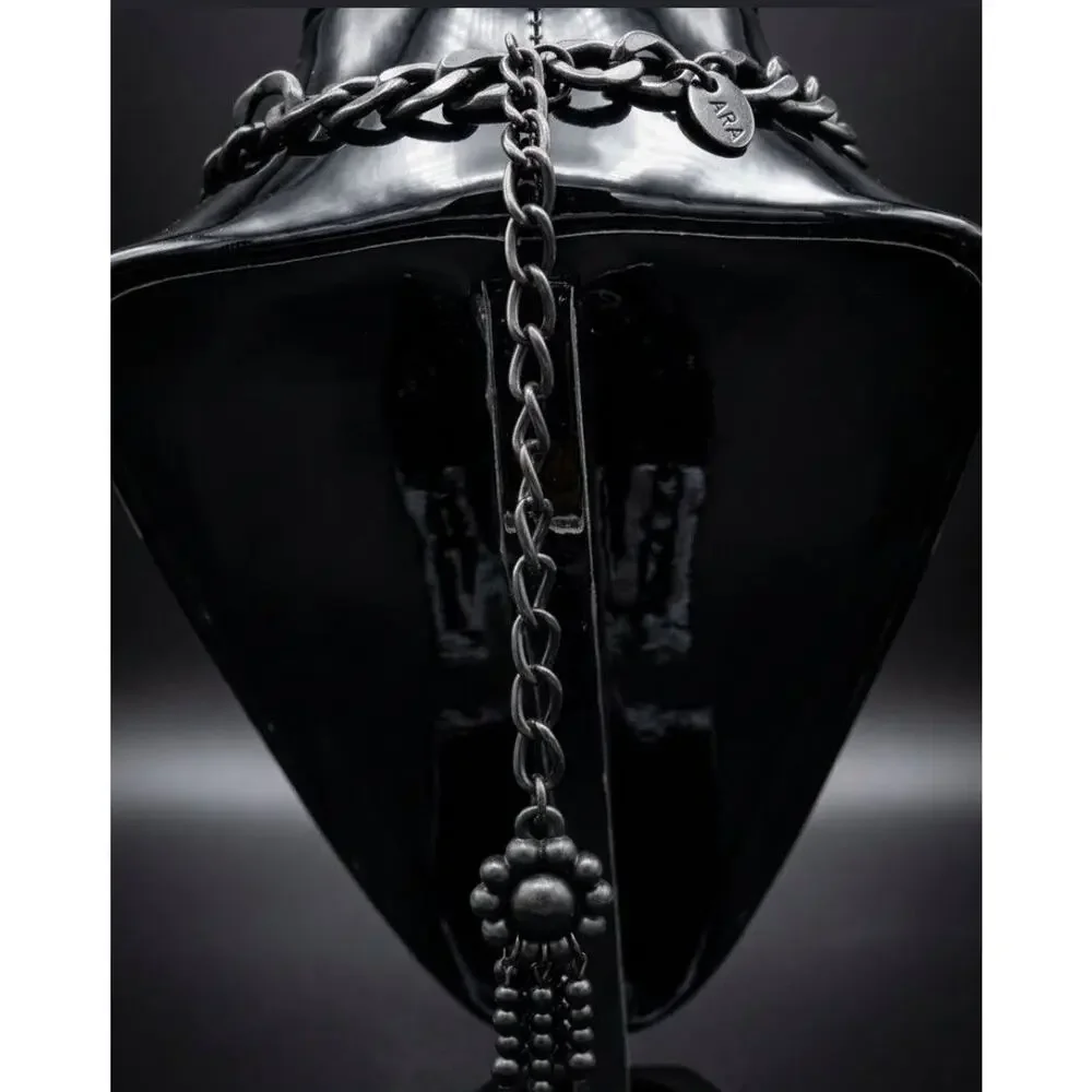 Zara Black Statement #ZaraJewelry #GothJewelry #StatementPiece  #Y2KGlam